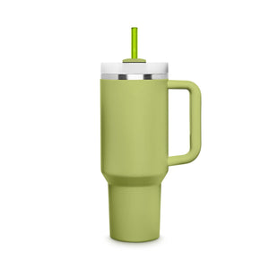 6x 30 cm Pailles en verre Stanley vertes pour gobelets 40oz & Quencher & bouteilles 3 nuances de vert