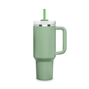 6x 30 cm Pailles en verre Stanley vertes pour gobelets 40oz & Quencher & bouteilles 3 nuances de vert