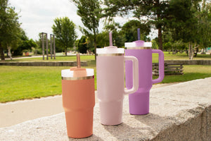 6x 30 cm pailles en verre pastel Stanley pour gobelets 40oz & Quencher & bouteilles 3 tons pastel (Copy)