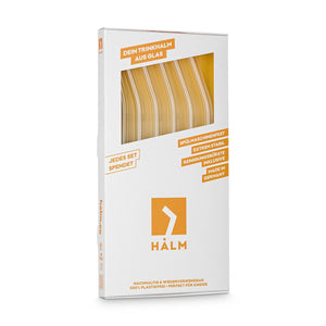 HALM Gebogen Strohhalme aus glas beste qualitaet stabil bpa frei stabil fuer kinder 23cm 6er set