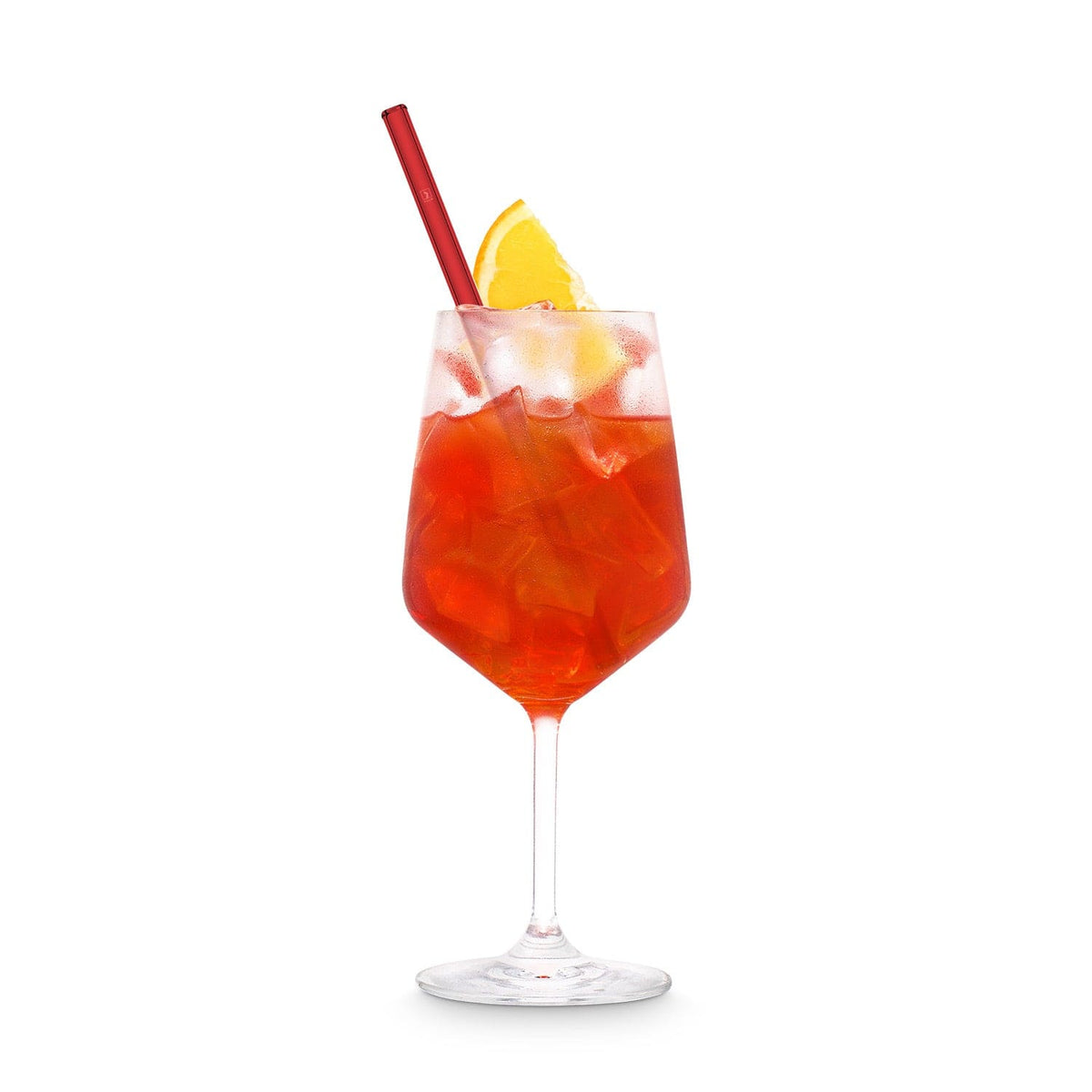 
Pajitas de vidrio rojas 6x 20 cm derecho
