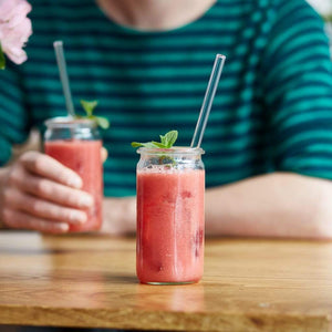 HALM Dein Trinkhalm aus glas 23cm nachhaltig strohhalme standard grosse fuer smoothies saft cocktails