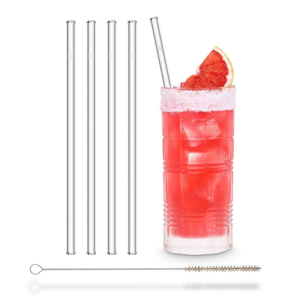 Grapefruit Margarita cocktail glas strohhalm aus berlin bpa frei trinkhalm für saft smoothies 4er set 23cm