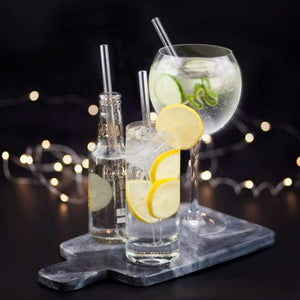 Wiederverwendbare strohhalme fuer gastronomie gin tonic cocktails HALM mehr geschmack 23cm