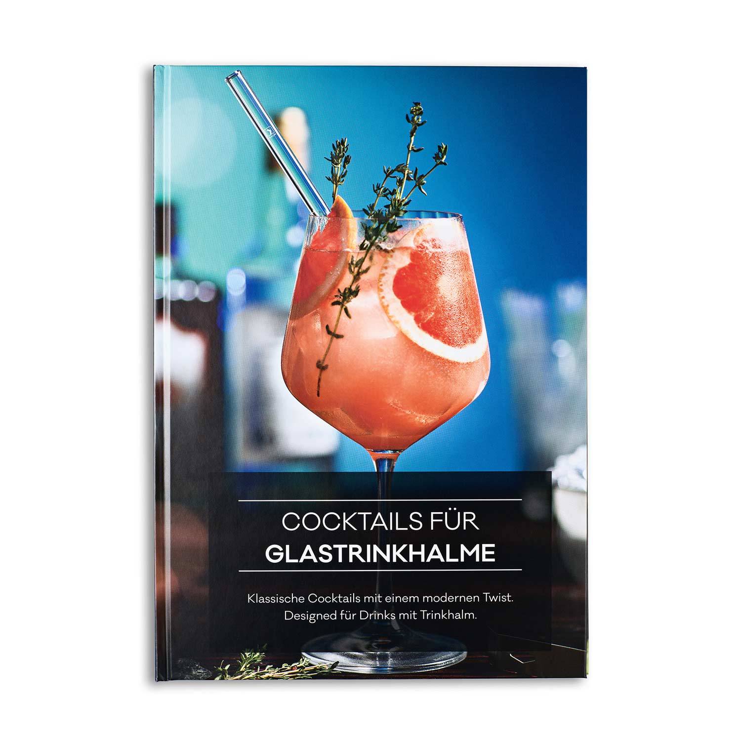 Livre de cocktails Cocktails pour Pailles en verre - Recettes de cocktails  classiques conçues pour les boissons avec des paille